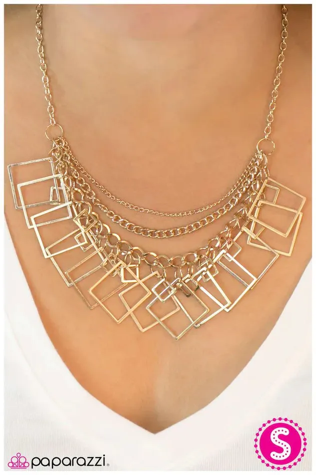 Necklaces Paparazzi Jewelry Paparazzi Necklace On The Quad Gold