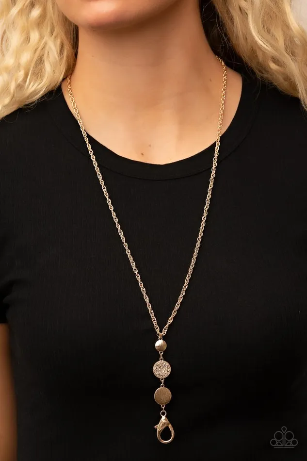 Necklaces Paparazzi Jewelry Paparazzi Necklace Positively Planetary Gold