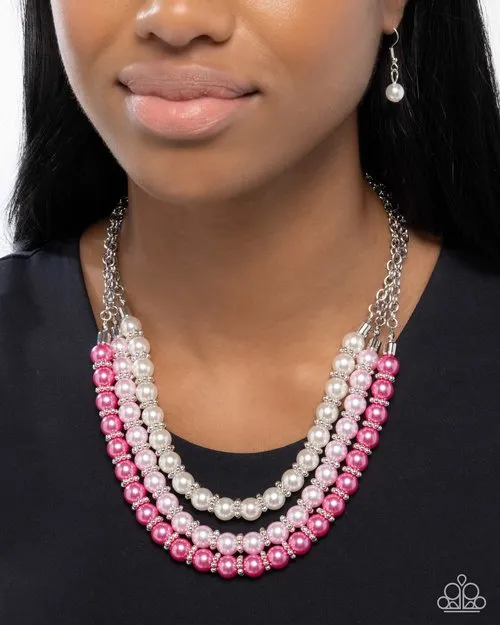 Necklaces Paparazzi Jewelry Paparazzi Necklace Promising Promenade Pink