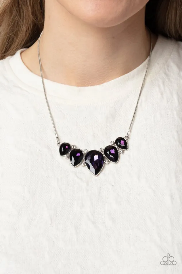 Necklaces Paparazzi Jewelry Paparazzi Necklace Regally Refined Purple