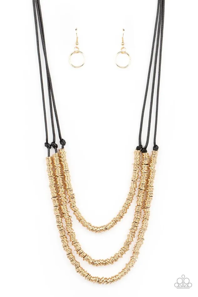 Necklaces Paparazzi Jewelry Paparazzi Necklace RING to Reason Gold
