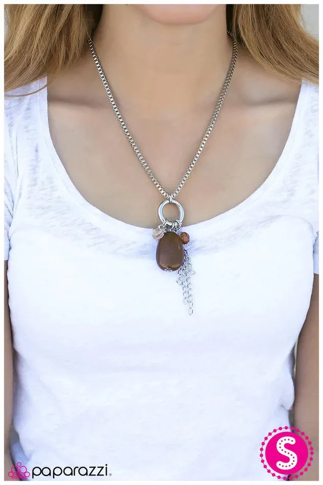 Necklaces Paparazzi Jewelry Paparazzi Necklace See How High You Can Fly Brown