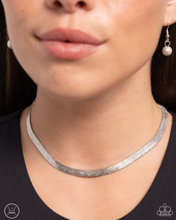 Necklaces Paparazzi Jewelry Paparazzi Necklace Simply Scintillating Silver