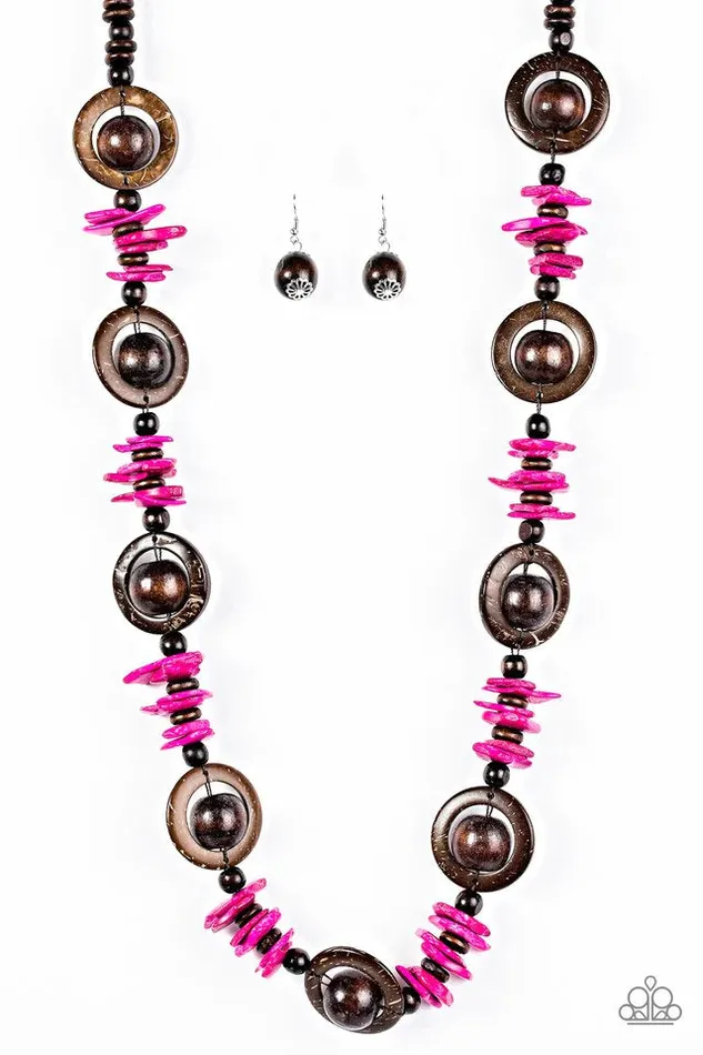Necklaces Paparazzi Jewelry Paparazzi Necklace Tropical Tango Pink
