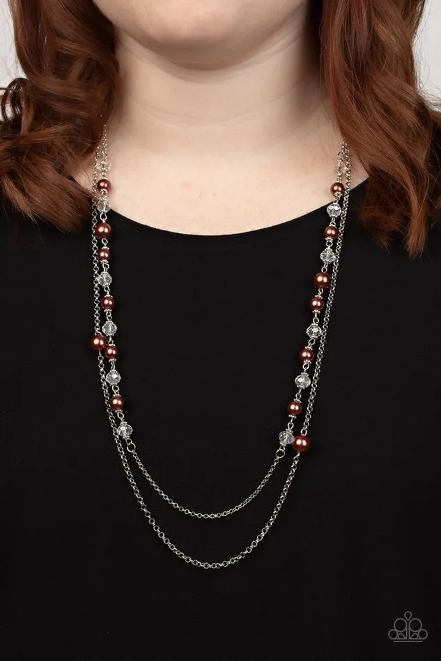 Necklaces Paparazzi Jewelry Paparazzi Necklace Venice Vanity Brown