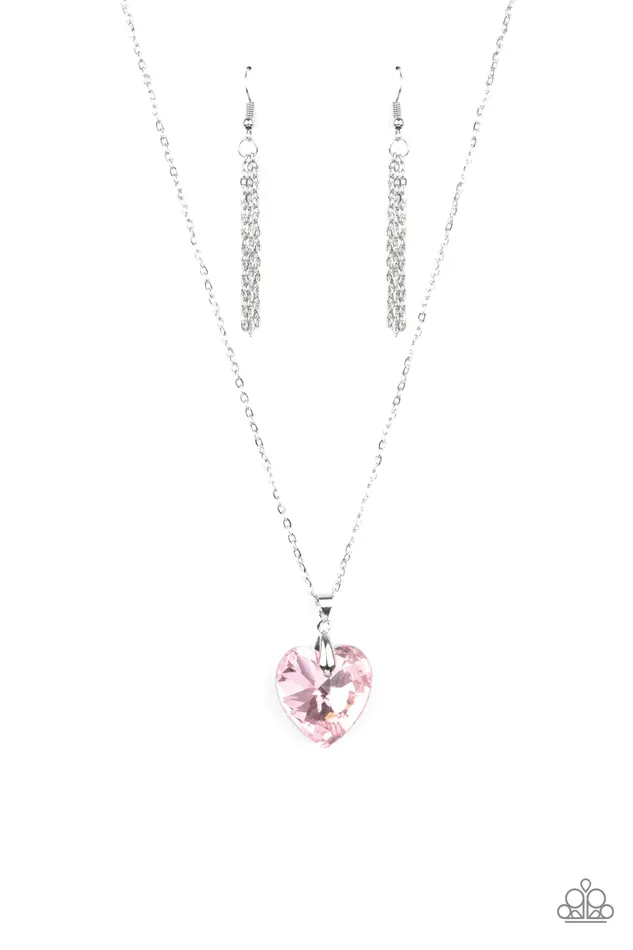 Necklaces Paparazzi Necklace Love Hurts Pink Paparazzi Jewelry