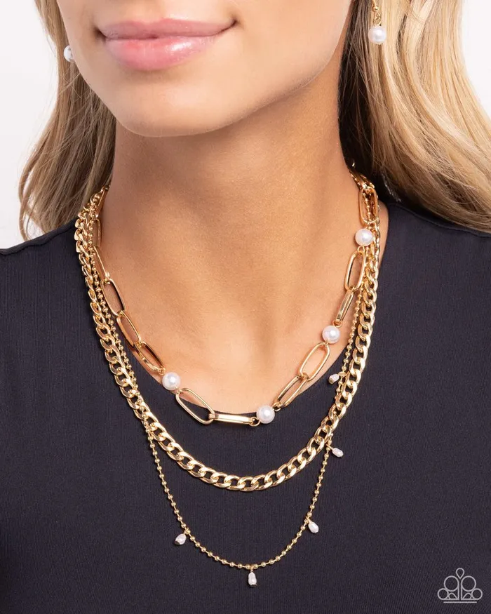 Necklaces Paparazzi Necklace Presidential Passion Gold Paparazzi Jewelry