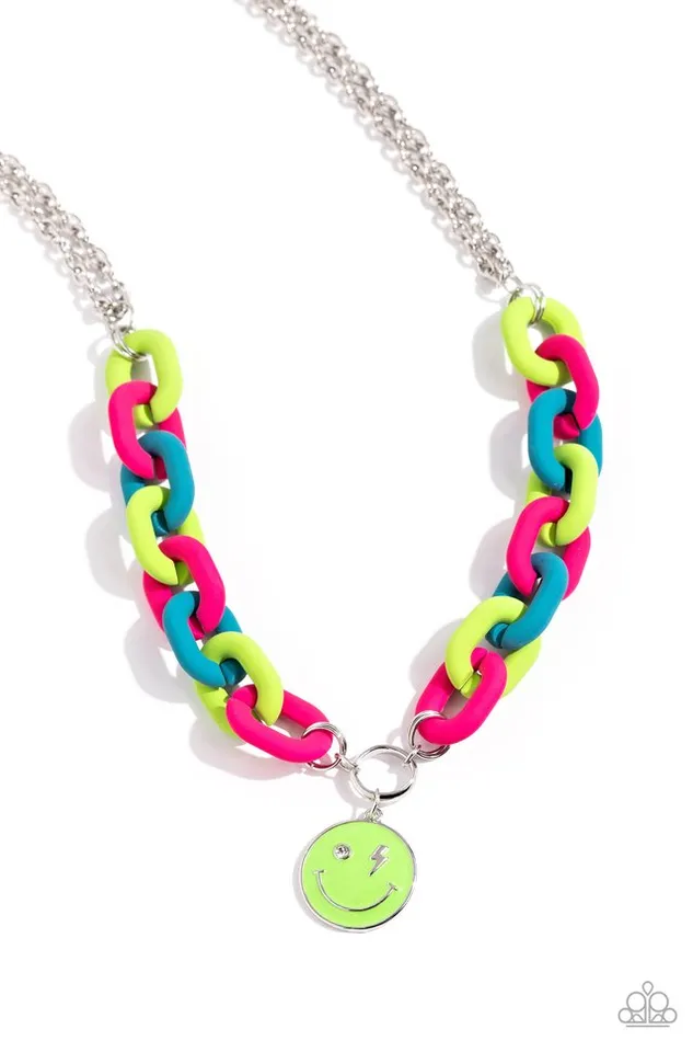 Necklaces Paparazzi Necklace Speed SMILE Green Paparazzi Jewelry Necklaces Paparazzi Necklace Speed SMILE Green Paparazzi Jewelry