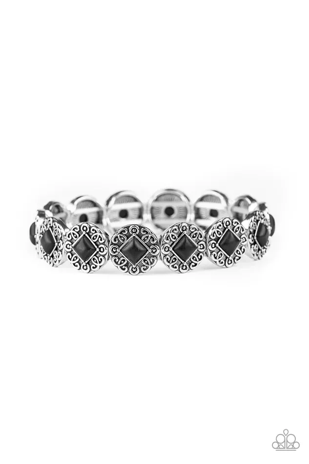 Paparazzi Bracelet Desert Dilemma Black Paparazzi Jewelry Bracelets