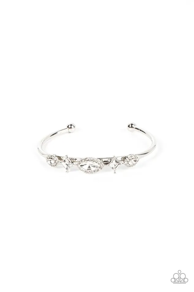 Paparazzi Bracelet Disarming Dazzle White Paparazzi Jewelry Bracelets