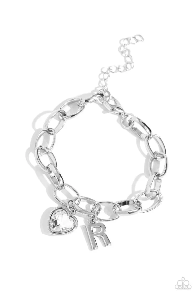 Paparazzi Bracelet Guess Now Its INITIAL White R Paparazzi Jewelry Bracelets Paparazzi Bracelet Guess Now Its INITIAL White R Paparazzi Jewelry Bracelets