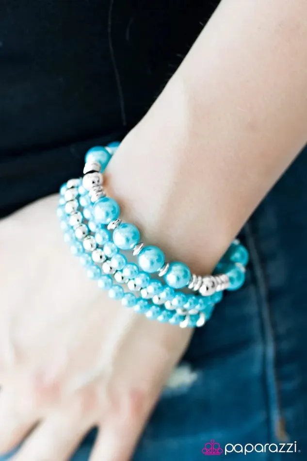 Paparazzi Bracelet Party Like Gatsby Blue Paparazzi Jewelry Bracelets