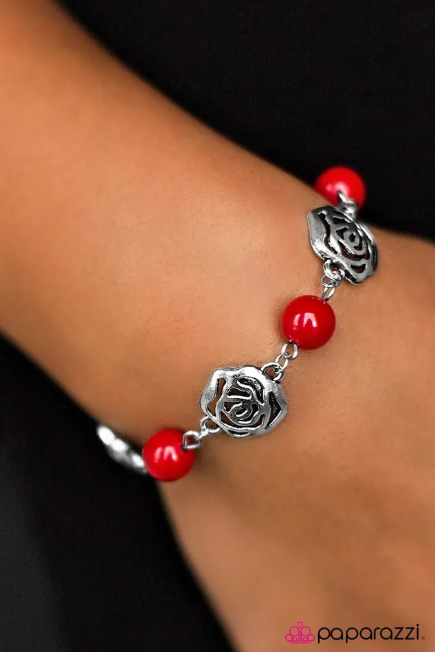 Paparazzi Bracelet Springtime Social Red Paparazzi Jewelry Bracelets