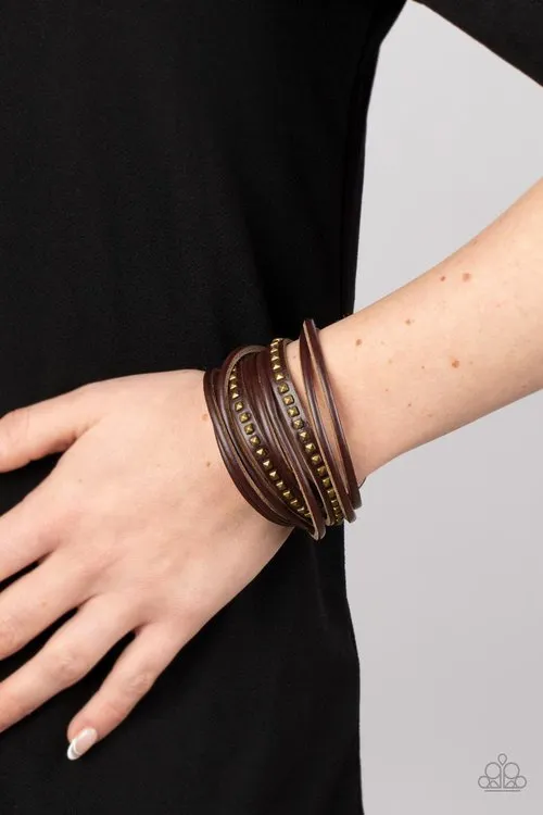 Paparazzi Bracelet Studded Sensation Brass Paparazzi Jewelry Bracelets