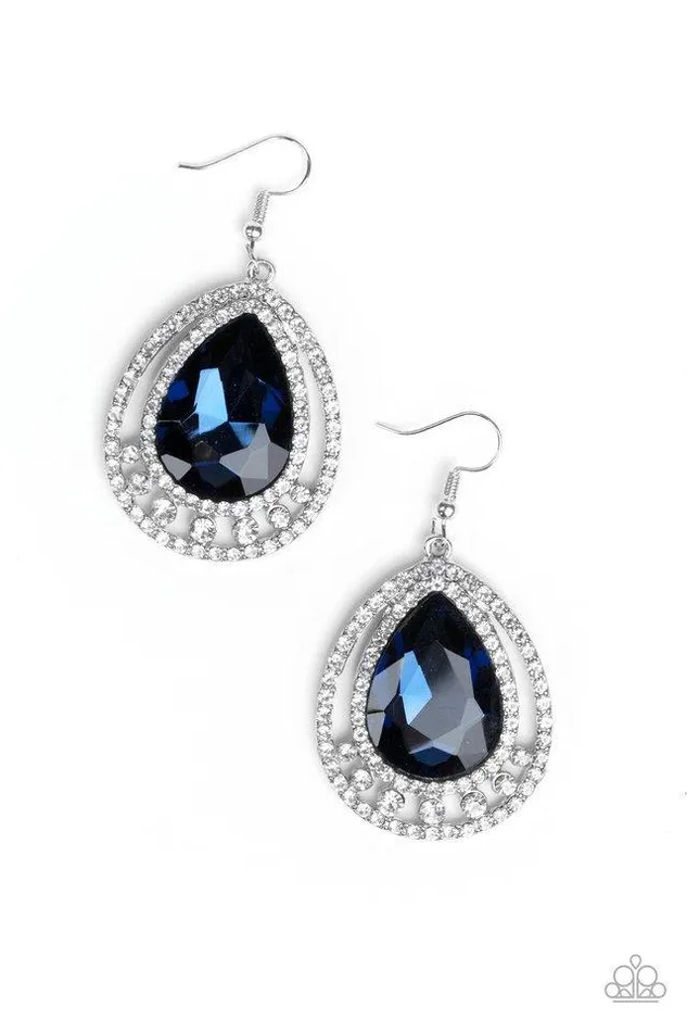 Paparazzi Earring All Rise For Her Majesty Blue Paparazzi Jewelry Earrings Paparazzi Earring All Rise For Her Majesty Blue Paparazzi Jewelry Earrings