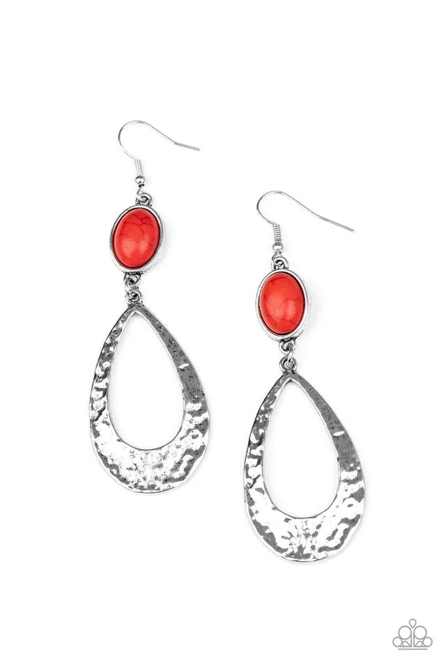 Paparazzi Earring Badlands Baby Red Paparazzi Jewelry Earrings Paparazzi Earring Badlands Baby Red Paparazzi Jewelry Earrings