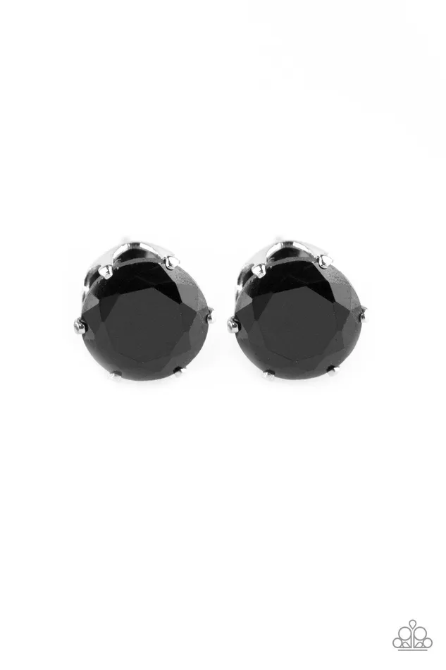 Paparazzi Earring Come Out On Top Black Paparazzi Jewelry Earrings