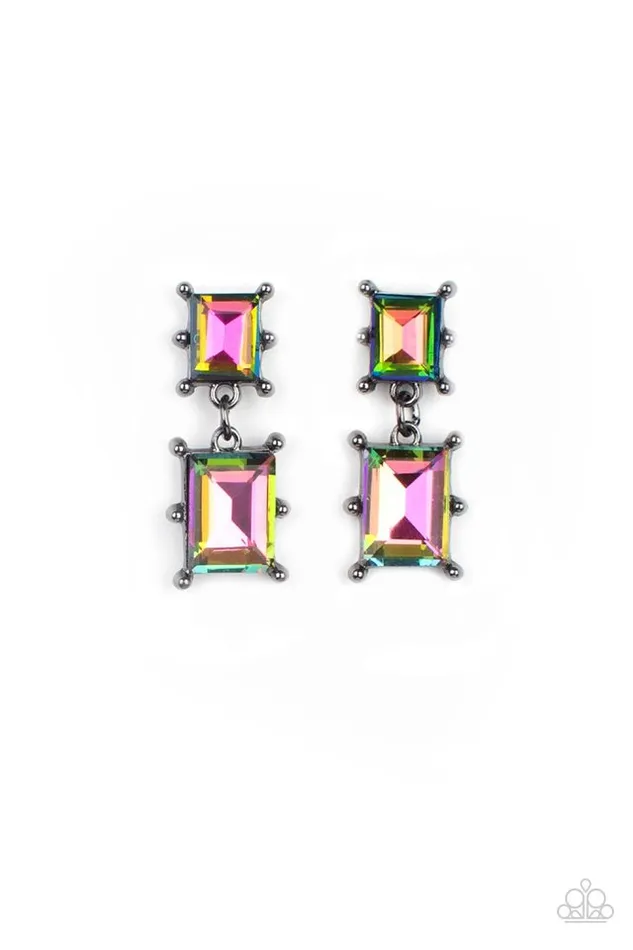 Paparazzi Earring Cosmic Queen Multi Paparazzi Jewelry Earrings