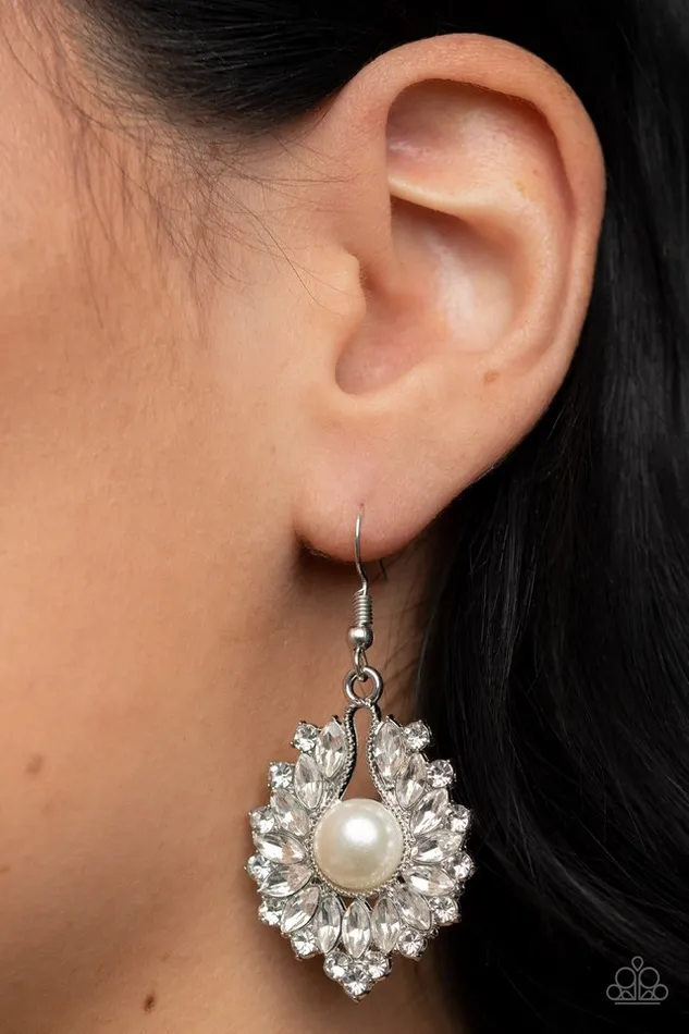 Paparazzi Earring Crowns Required White Paparazzi Jewelry Earrings