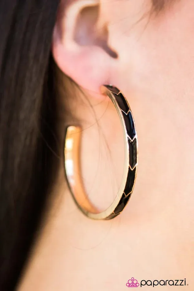 Paparazzi Earring Need For Speed Black Paparazzi Jewelry Earrings