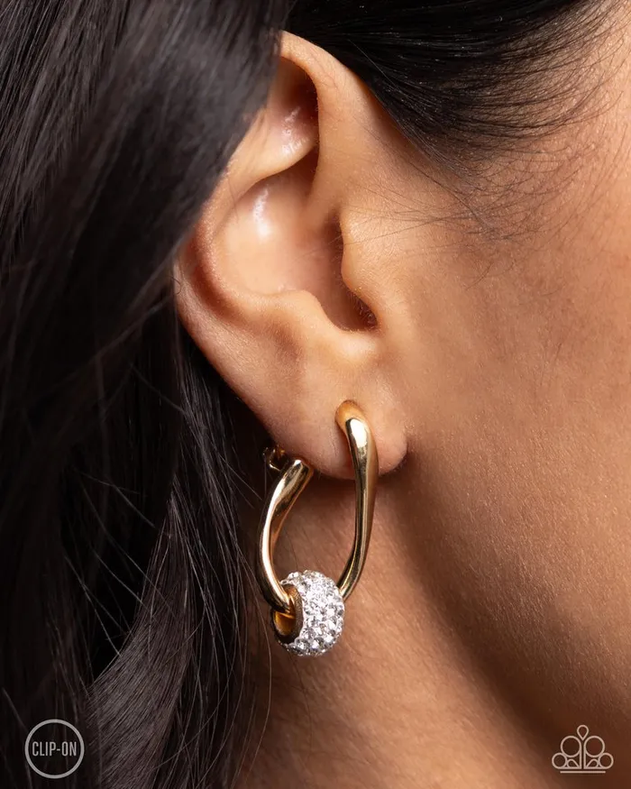 Paparazzi Earring Secret Standout Gold Paparazzi Jewelry Earrings