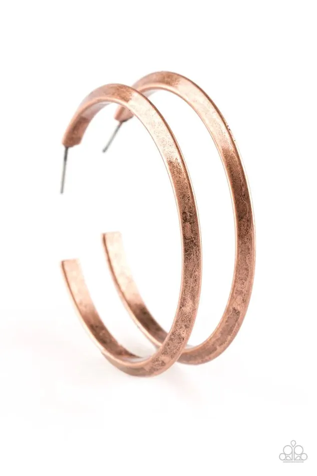Paparazzi Earring Some Like It HAUTE Copper Paparazzi Jewelry Earrings