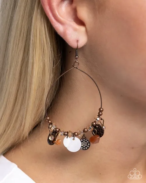 Paparazzi Earring Wiry Wayfarer Paparazzi Jewelry Earrings