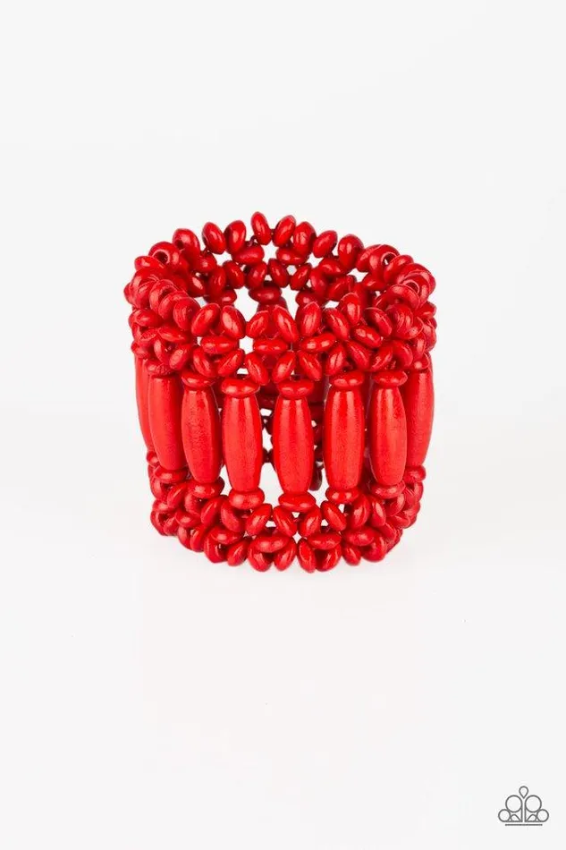 Paparazzi Jewelry Bracelets Paparazzi Bracelet Barbados Beach Club Red