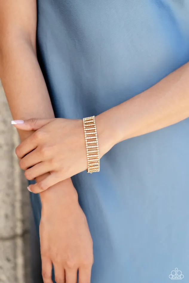 Paparazzi Jewelry Bracelets Paparazzi Bracelet Elusive Elegance Gold