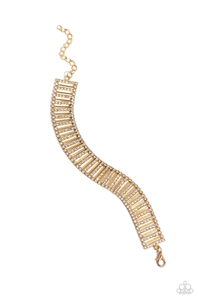 Paparazzi Jewelry Bracelets Paparazzi Bracelet Elusive Elegance Gold