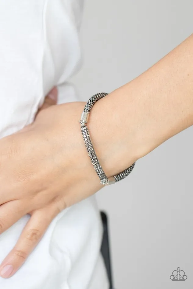 Paparazzi Jewelry Bracelets Paparazzi Bracelet Fearlessly Unfiltered Silver