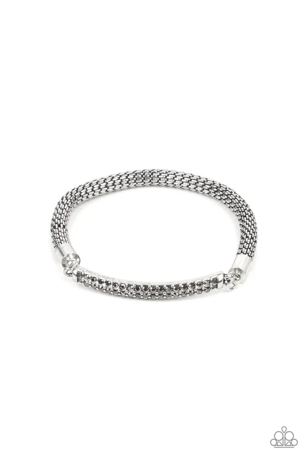 Paparazzi Jewelry Bracelets Paparazzi Bracelet Fearlessly Unfiltered Silver