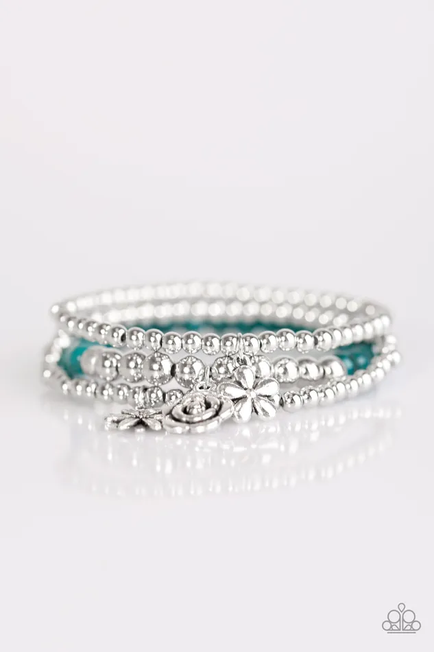 Paparazzi Jewelry Bracelets Paparazzi Bracelet Gardenia Party Blue