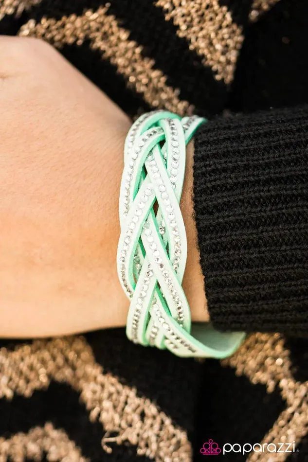 Paparazzi Jewelry Bracelets Paparazzi Bracelet Glitter Patrol Green