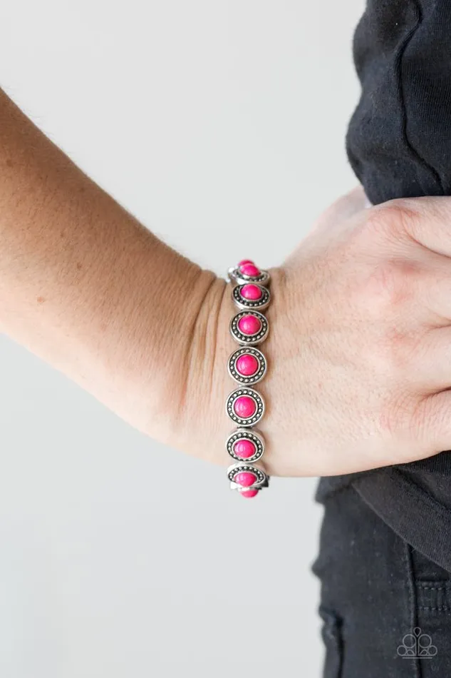 Paparazzi Jewelry Bracelets Paparazzi Bracelet Globetrotter Goals Pink
