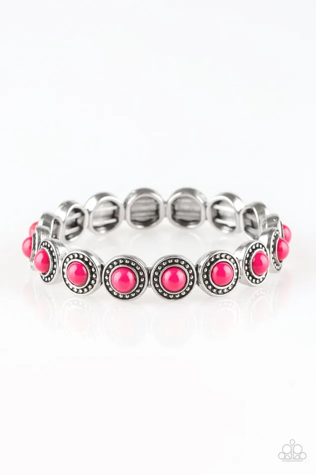 Paparazzi Jewelry Bracelets Paparazzi Bracelet Globetrotter Goals Pink