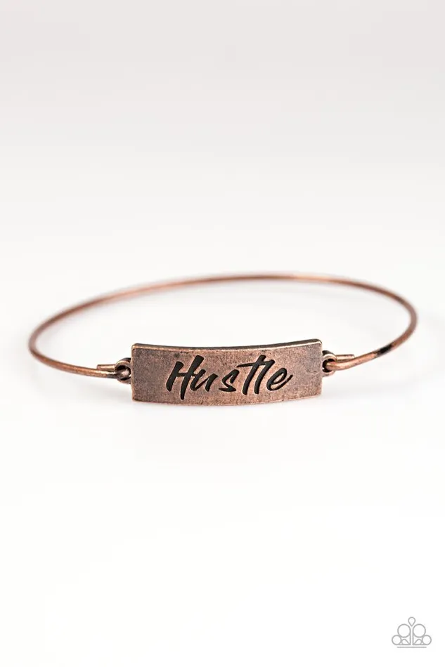 Paparazzi Jewelry Bracelets Paparazzi Bracelet Hustle Hard Copper