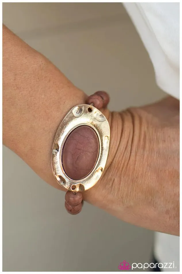 Paparazzi Jewelry Bracelets Paparazzi Bracelet Lone Wolf Brown