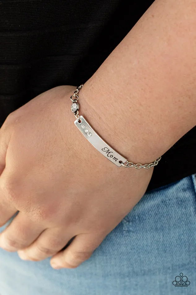 Paparazzi Jewelry Bracelets Paparazzi Bracelet Mom Always Knows White