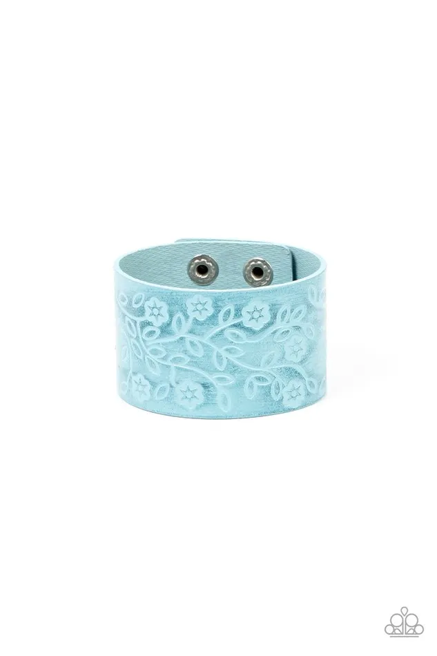 Paparazzi Jewelry Bracelets Paparazzi Bracelet Rosy Wrap Up Blue Paparazzi Jewelry Bracelets Paparazzi Bracelet Rosy Wrap Up Blue