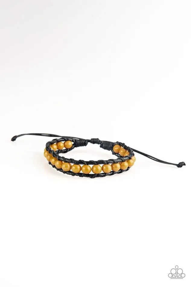 Paparazzi Jewelry Bracelets Paparazzi Bracelet Rural Rover Yellow