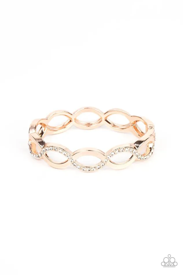 Paparazzi Jewelry Bracelets Paparazzi Bracelet Tailored Twinkle Rose Gold Paparazzi Jewelry Bracelets Paparazzi Bracelet Tailored Twinkle Rose Gold