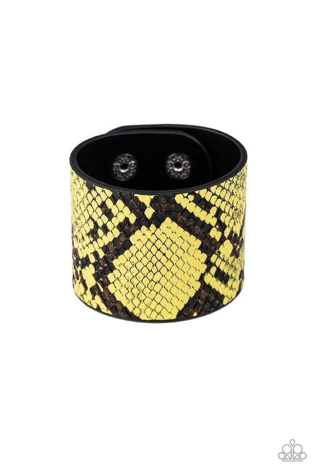 Paparazzi Jewelry Bracelets Paparazzi Bracelet The Rest Is HISStory Yellow Paparazzi Jewelry Bracelets Paparazzi Bracelet The Rest Is HISStory Yellow