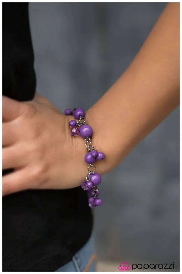 Paparazzi Jewelry Bracelets Paparazzi Bracelet The Wedding Guest Purple