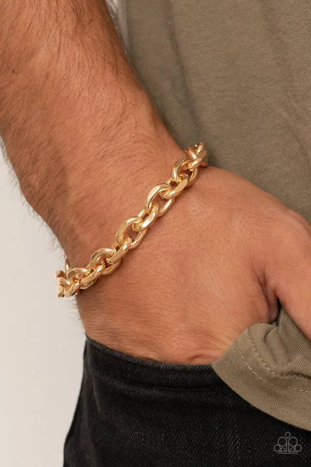 Paparazzi Jewelry Bracelets Paparazzi Bracelet Titanium Titan Gold