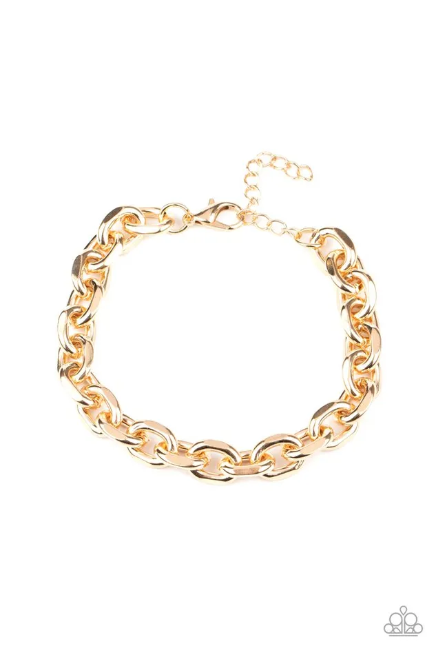 Paparazzi Jewelry Bracelets Paparazzi Bracelet Titanium Titan Gold