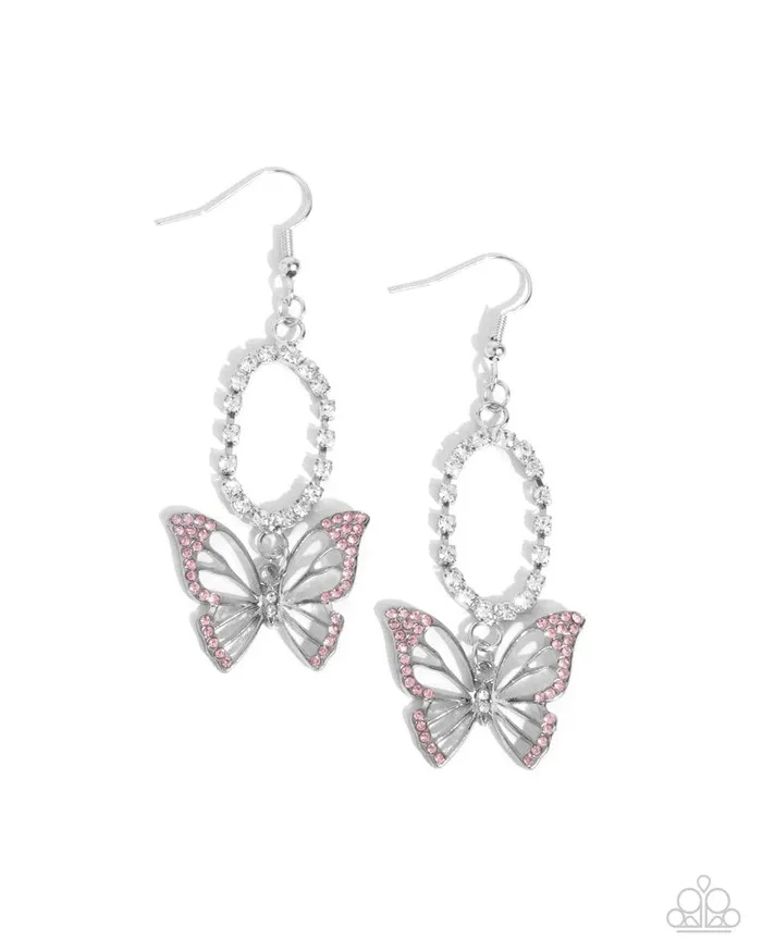 Paparazzi Jewelry Earrings Paparazzi Earring Aerial Avenue Pink Paparazzi Jewelry Earrings Paparazzi Earring Aerial Avenue Pink