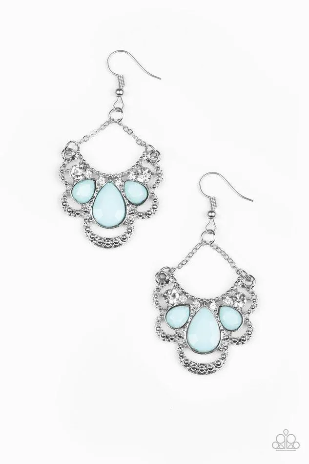 Paparazzi Jewelry Earrings Paparazzi Earring Caribbean Royalty Blue