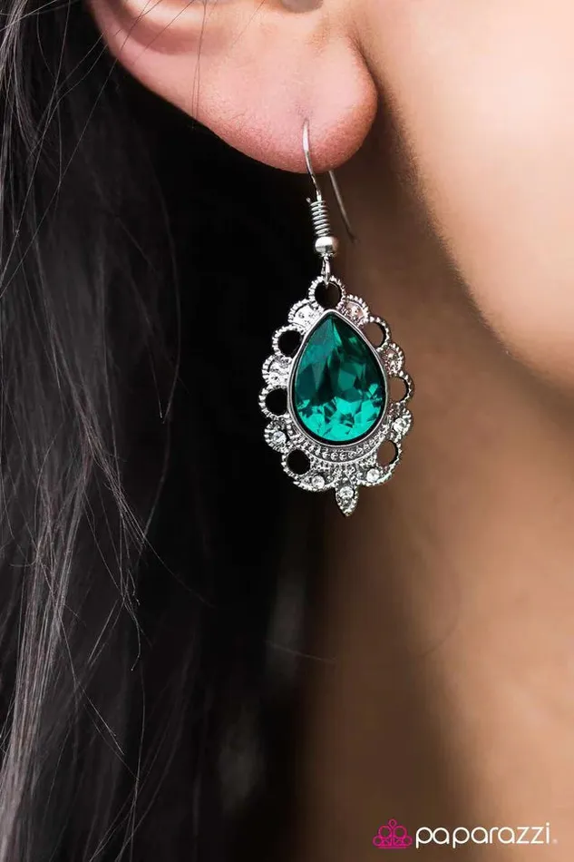 Paparazzi Jewelry Earrings Paparazzi Earring Classy Casanova Blue