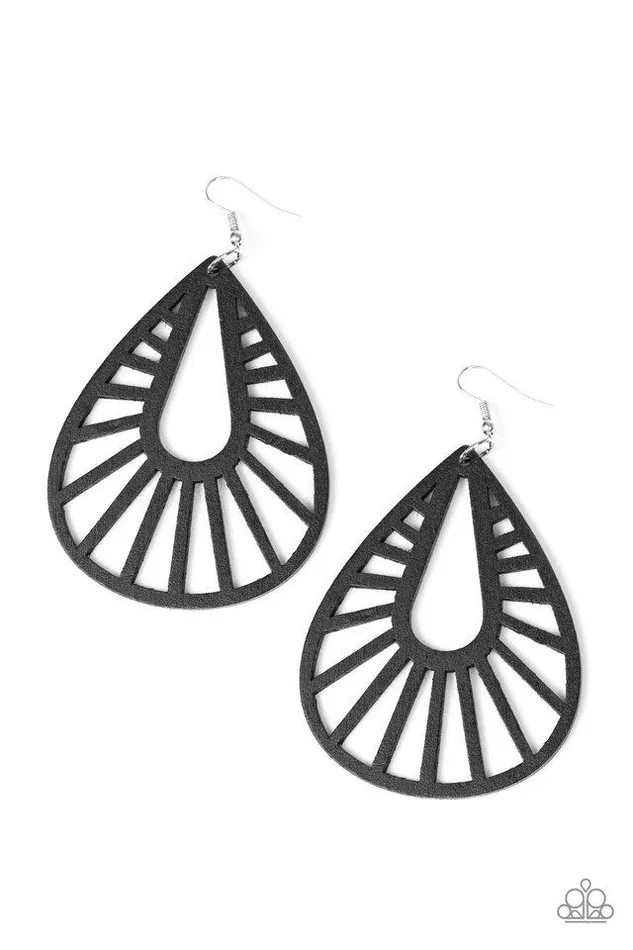 Paparazzi Jewelry Earrings Paparazzi Earring Coachella Chill Black